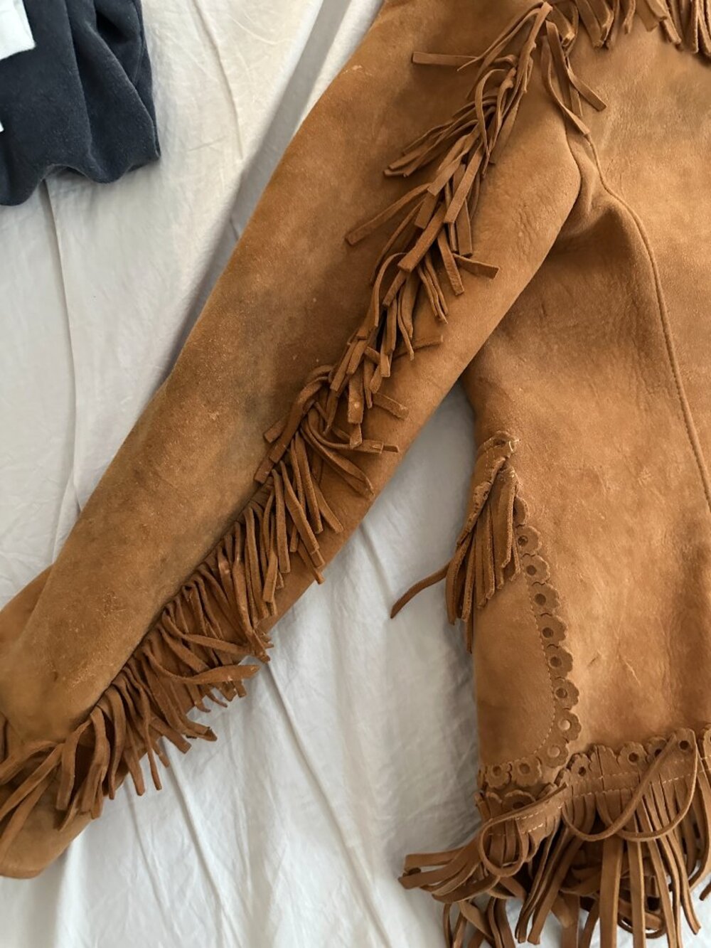 Vintage Suede Fringed Jacket - Picture 12 of 16